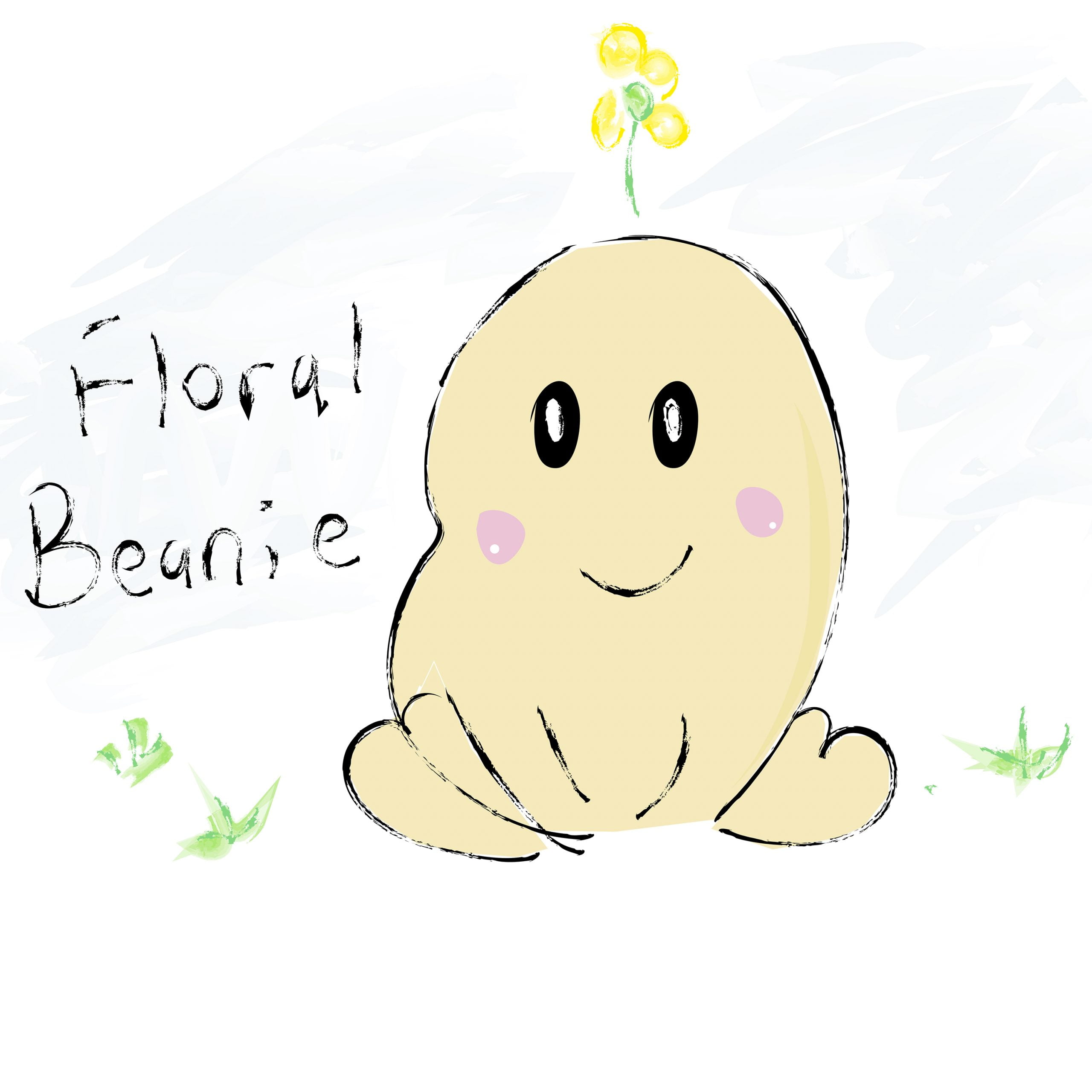 Flora Beanie Logo Sketch scaled