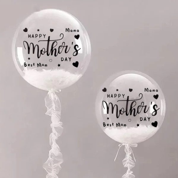Happy Mother's Day Black Wording Balloon