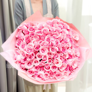 99 Pink Rose Bouquet