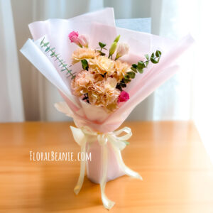 Champagne Carnation Bouquet