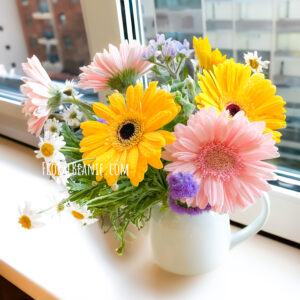 Colorful Daisy in Teapot Arrangement