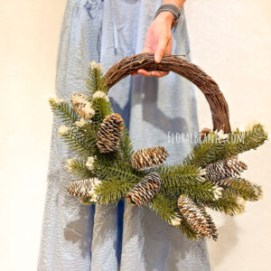 Flower Wreath 45 Rustic Pinecone Wreath
