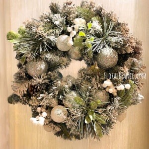 Flower Wreath 47 Silver Christmas Wreath Singapore