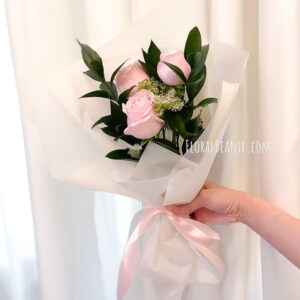 Flower Delivery Singapore 10 3 Stalks Pink Roses