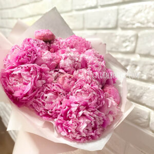 Flower Delivery Singapore 19 Pink Peony Bouquet